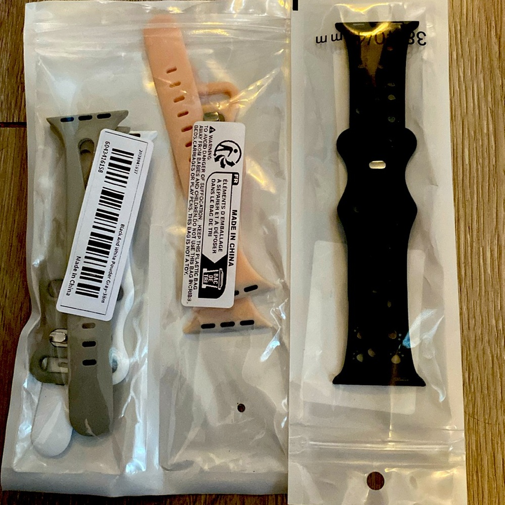 Lot of Apple Watch bands for the smaller size watch